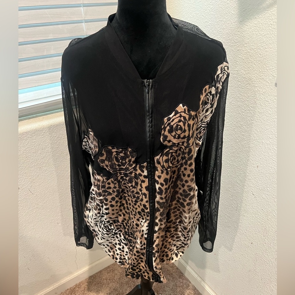 Berek sheer leopard Jacket